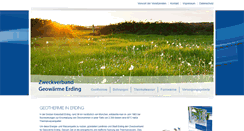 Desktop Screenshot of geowaerme-erding.de